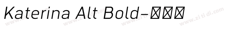 Katerina Alt Bold字体转换